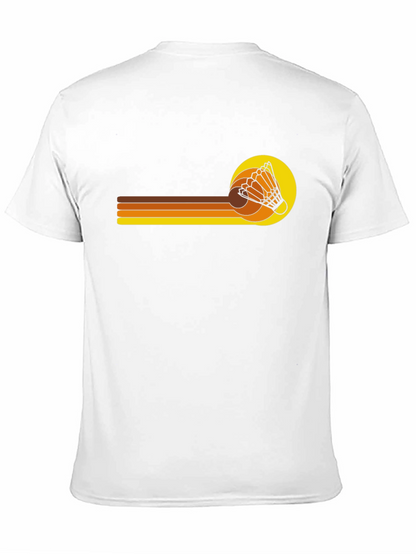 Retro Shuttlecock Graphic T-Shirt