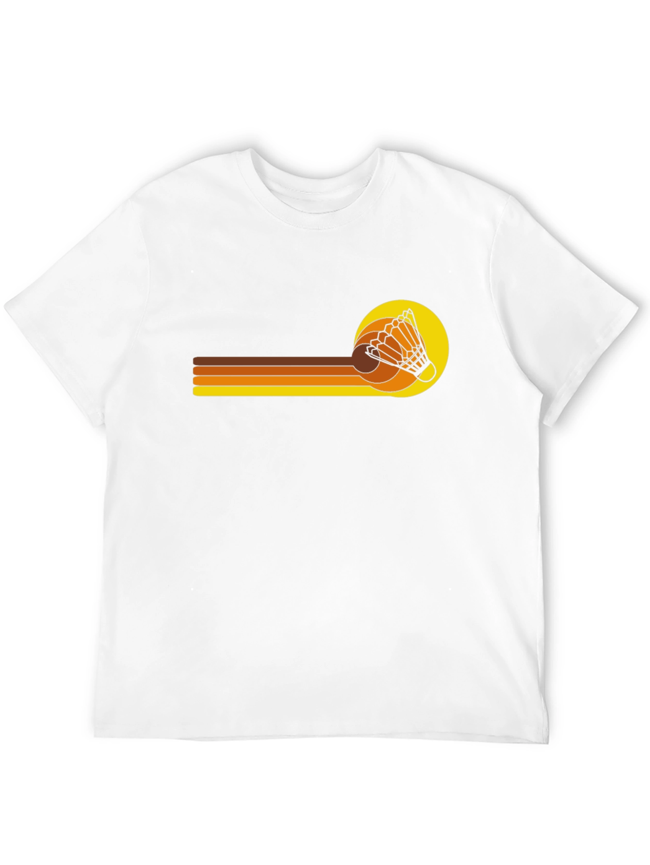 Retro Shuttlecock Graphic T-Shirt