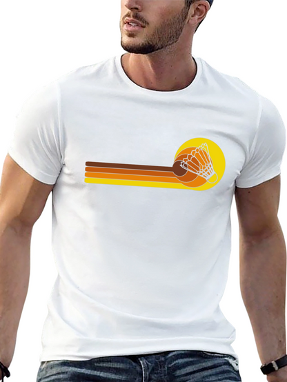 Retro Shuttlecock Graphic T-Shirt