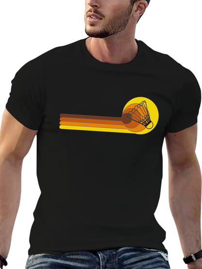 Retro Shuttlecock Graphic T-Shirt
