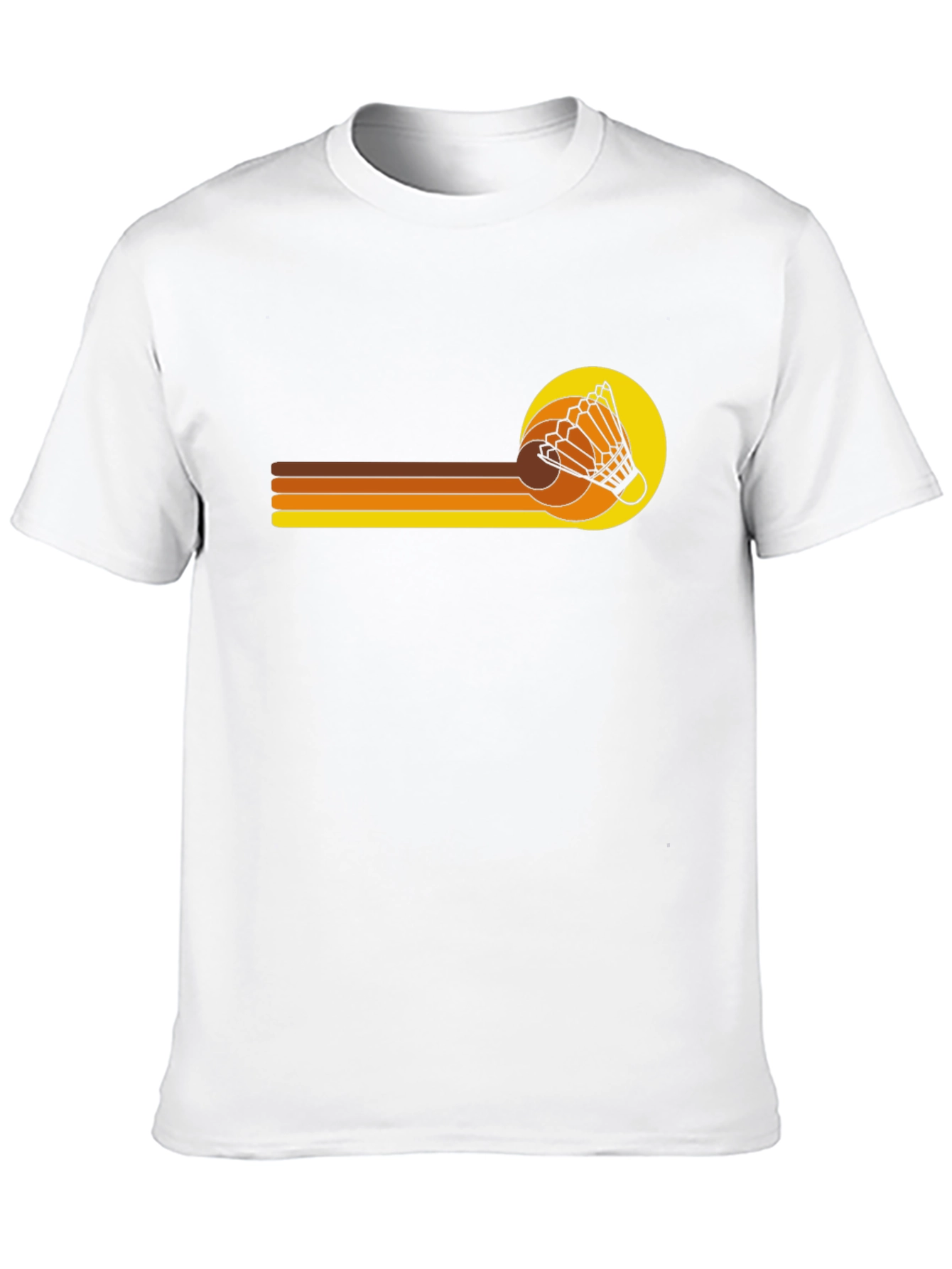 Retro Shuttlecock Graphic T-Shirt