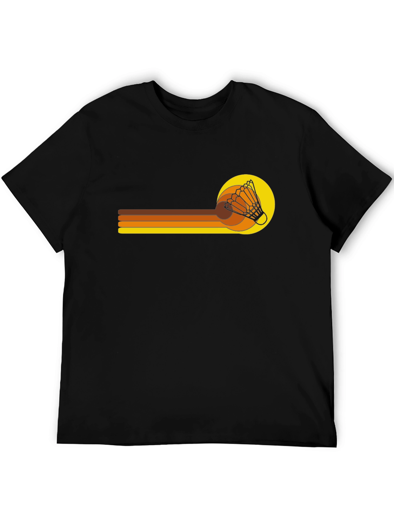 Retro Shuttlecock Graphic T-Shirt