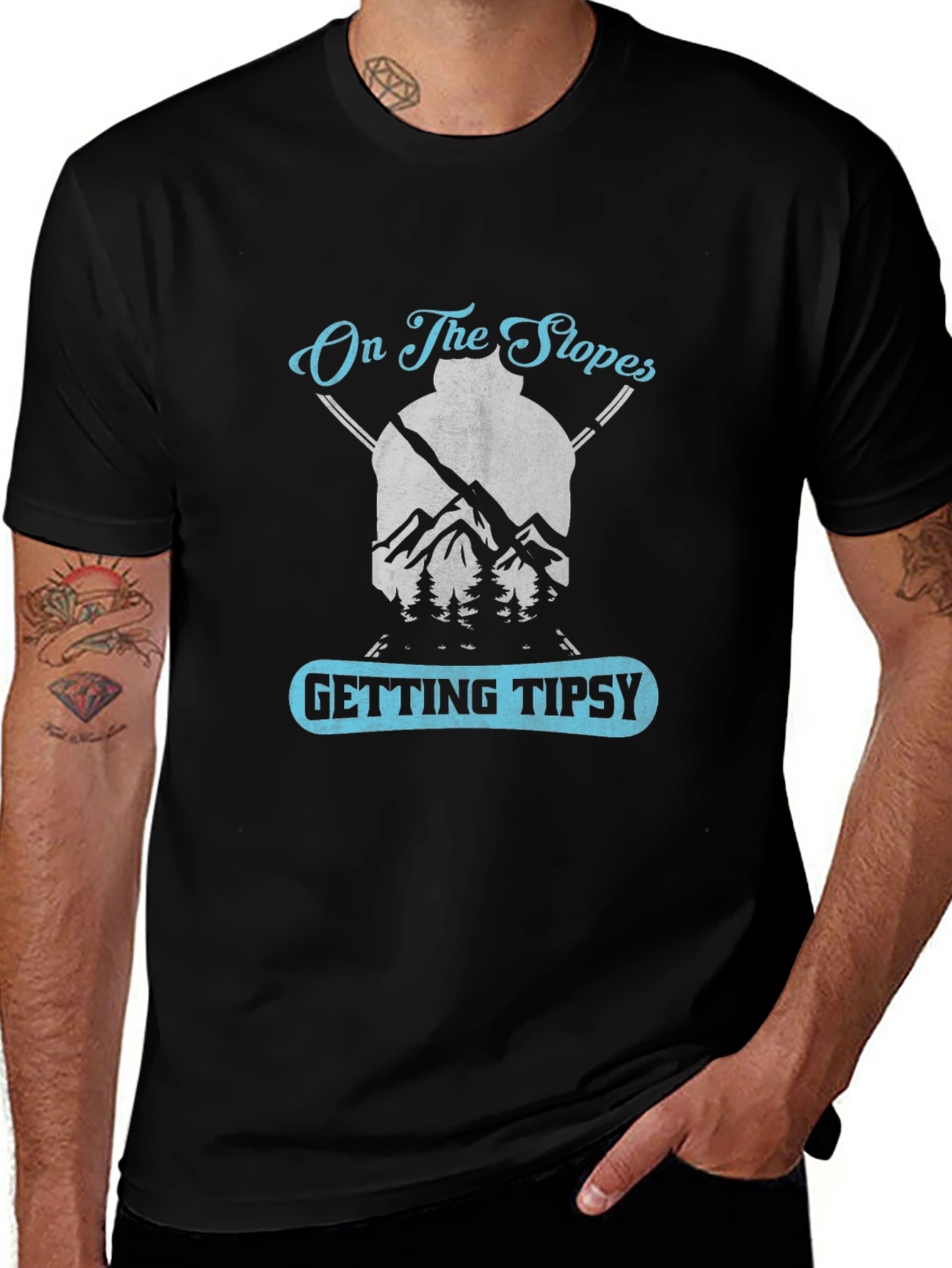 On The Slopes Getting Tipsy Graphic Tee
