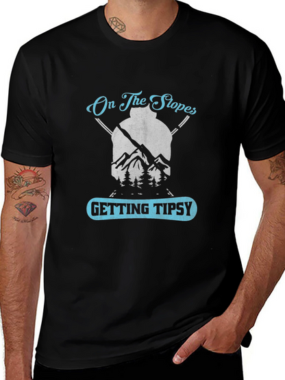 On The Slopes Getting Tipsy Graphic Tee