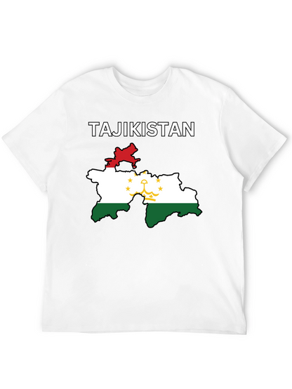 Tajikistan Flag Map T-Shirt