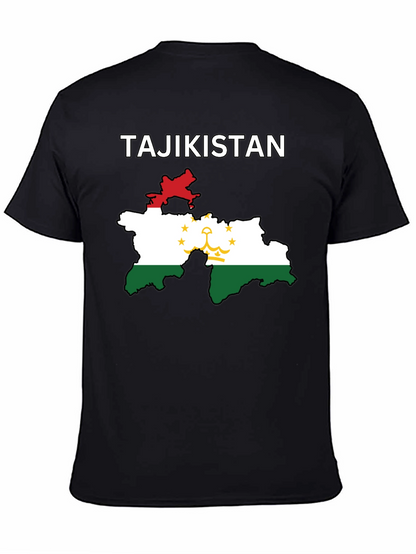 Tajikistan Flag Map T-Shirt