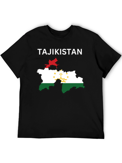 Tajikistan Flag Map T-Shirt