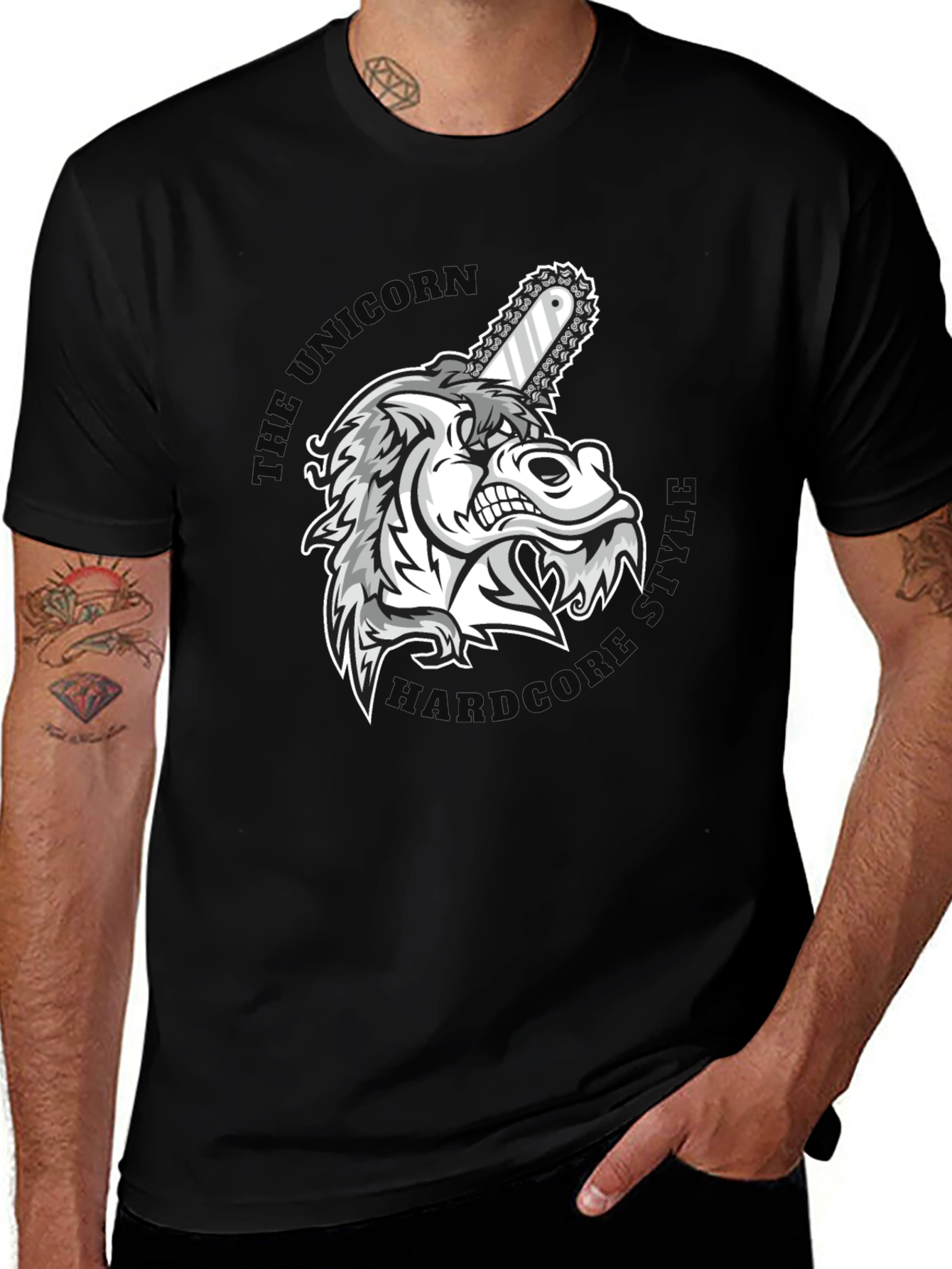 Unicorn Hardcore Graphic T-Shirt