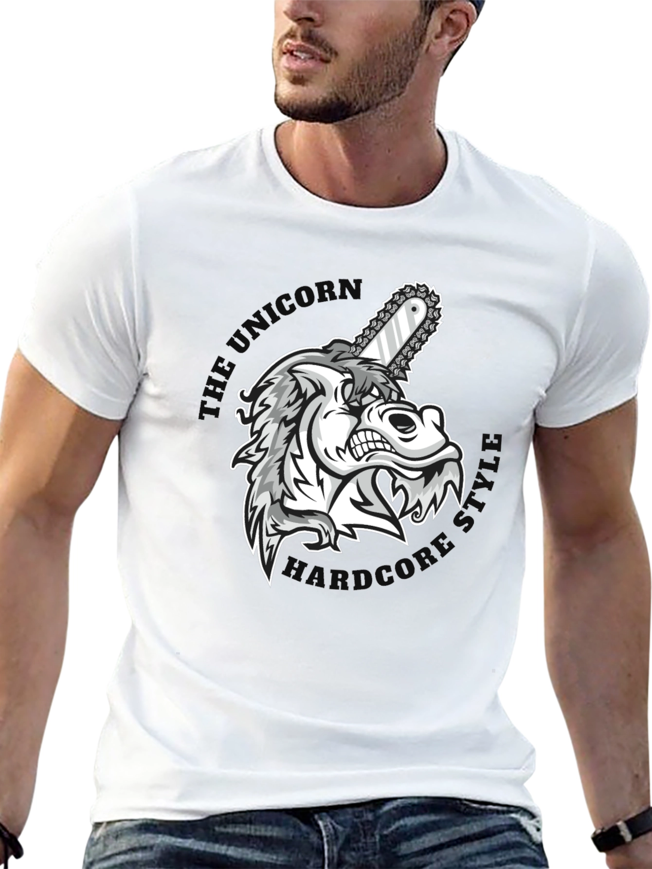 Unicorn Hardcore Graphic T-Shirt