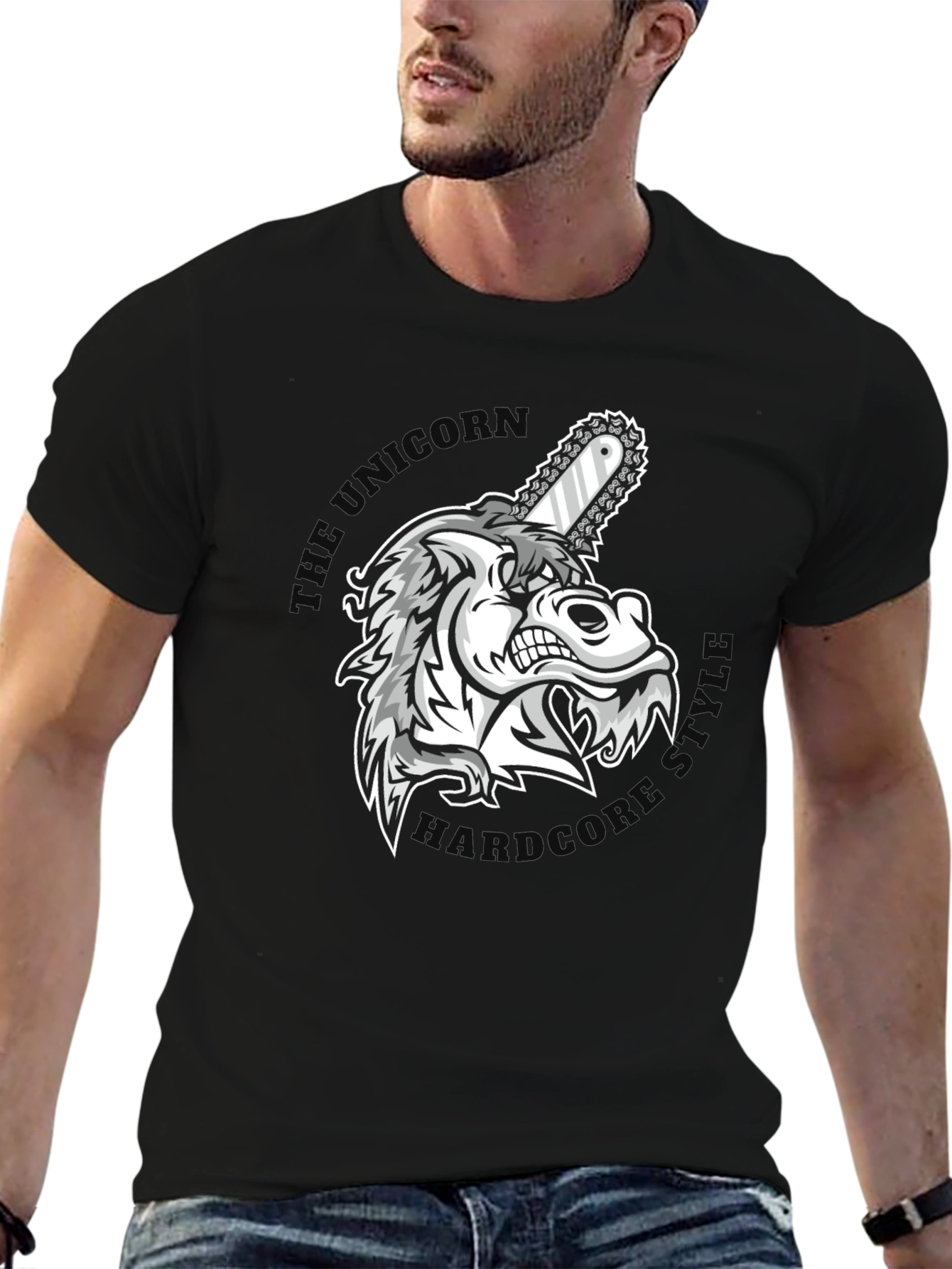 Unicorn Hardcore Graphic T-Shirt