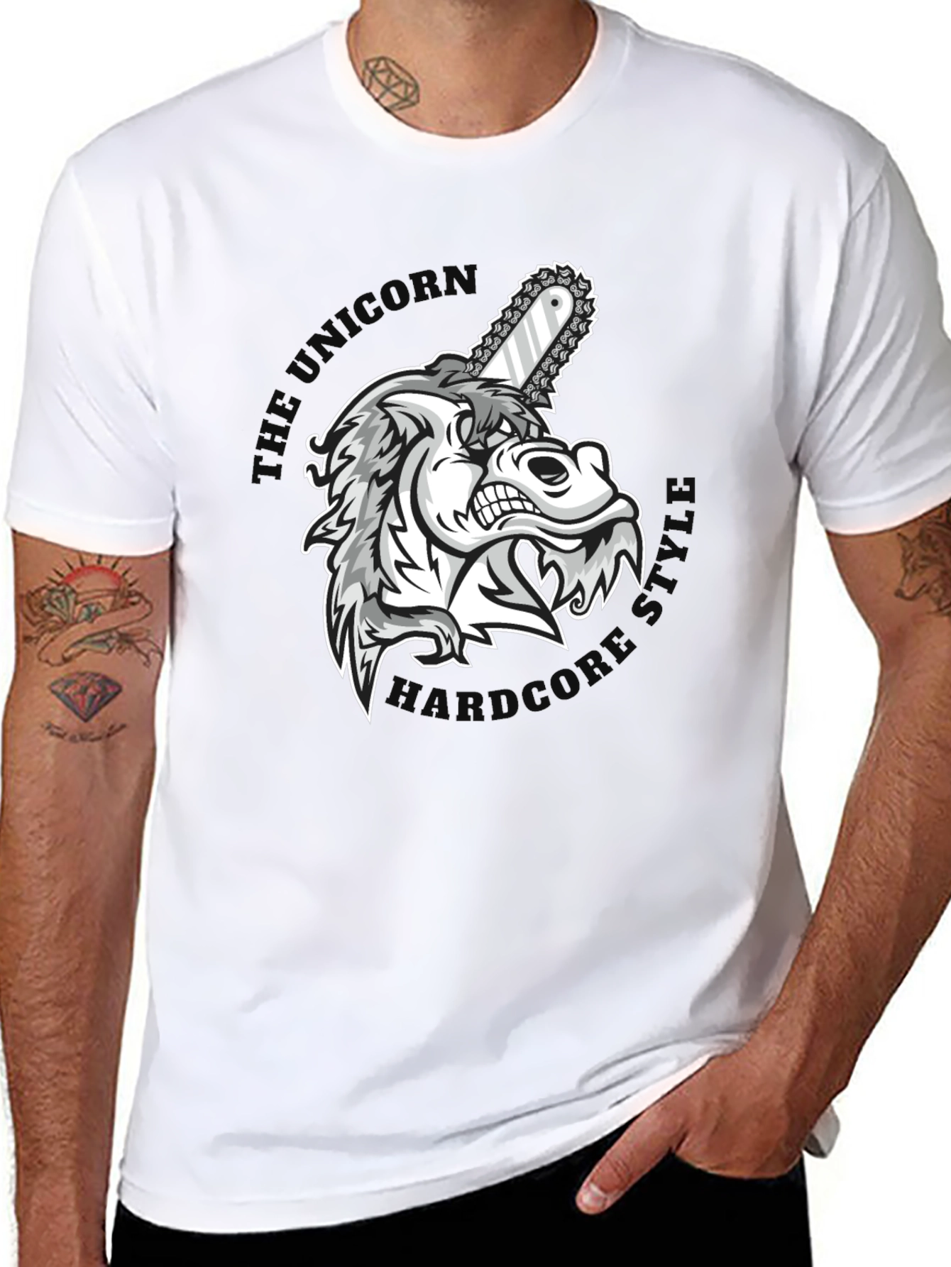 Unicorn Hardcore Graphic T-Shirt