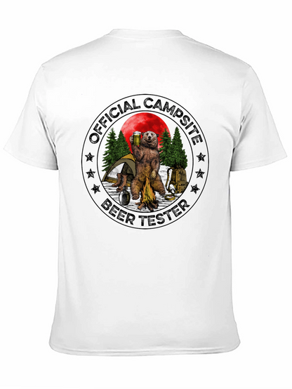 Official Campsite Beer Tester Black T-Shirt