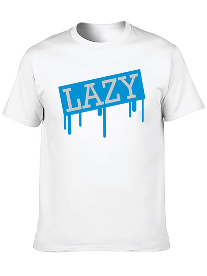 LAZY Drip Graphic T-Shirt - Mens Casual Tee