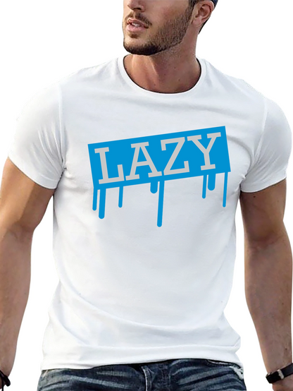 LAZY Drip Graphic T-Shirt - Mens Casual Tee