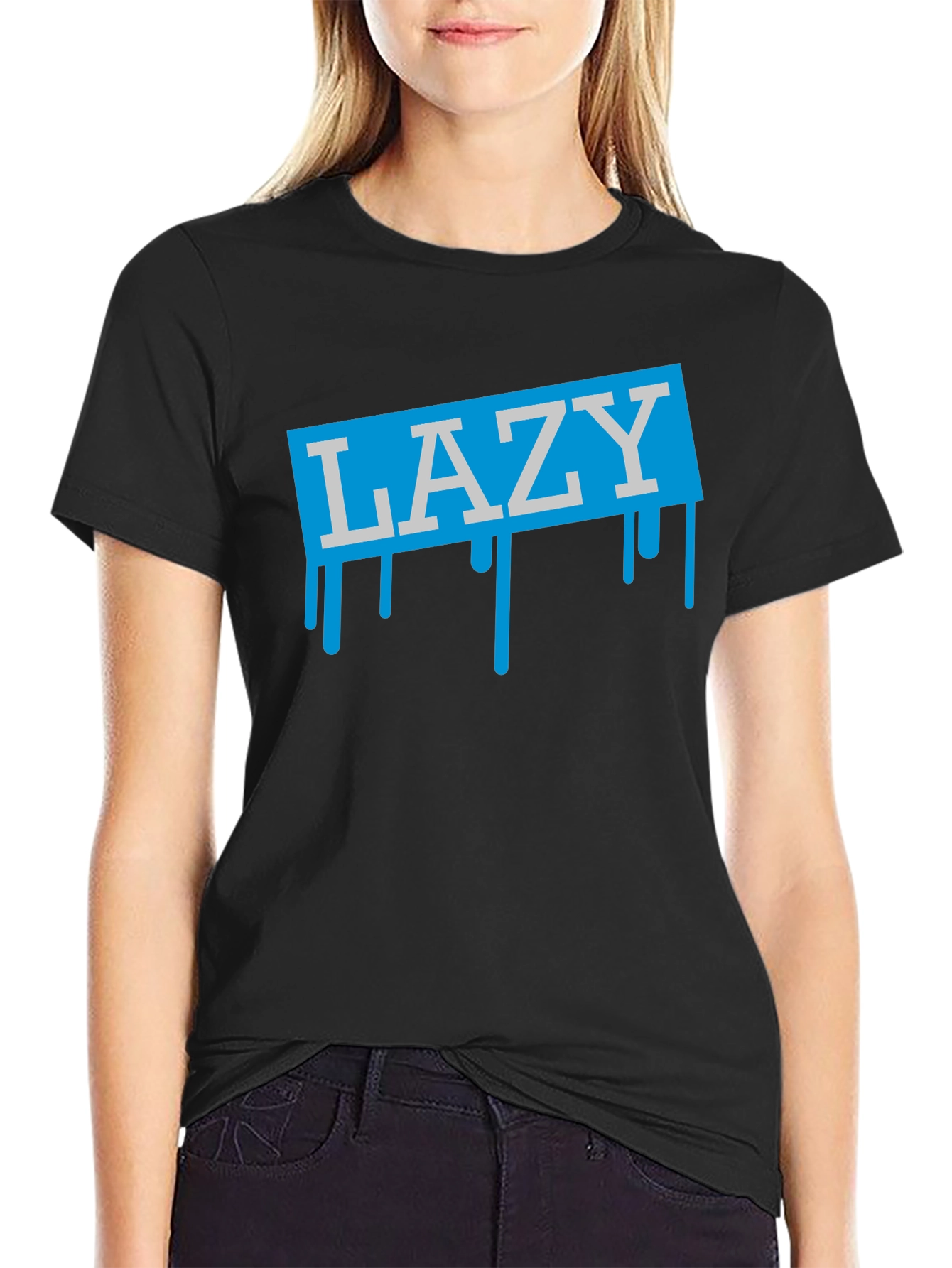 LAZY Drip Graphic T-Shirt - Mens Casual Tee