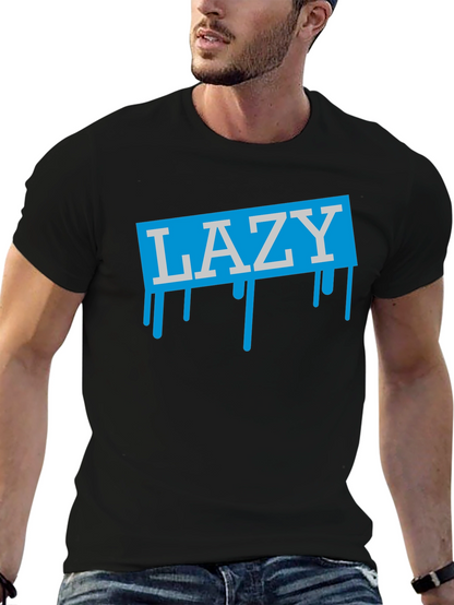 LAZY Drip Graphic T-Shirt - Mens Casual Tee