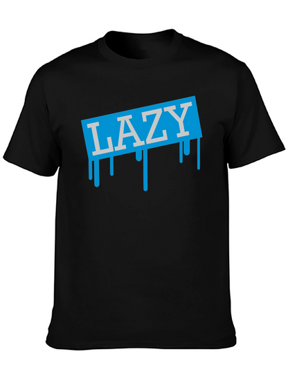 LAZY Drip Graphic T-Shirt - Mens Casual Tee