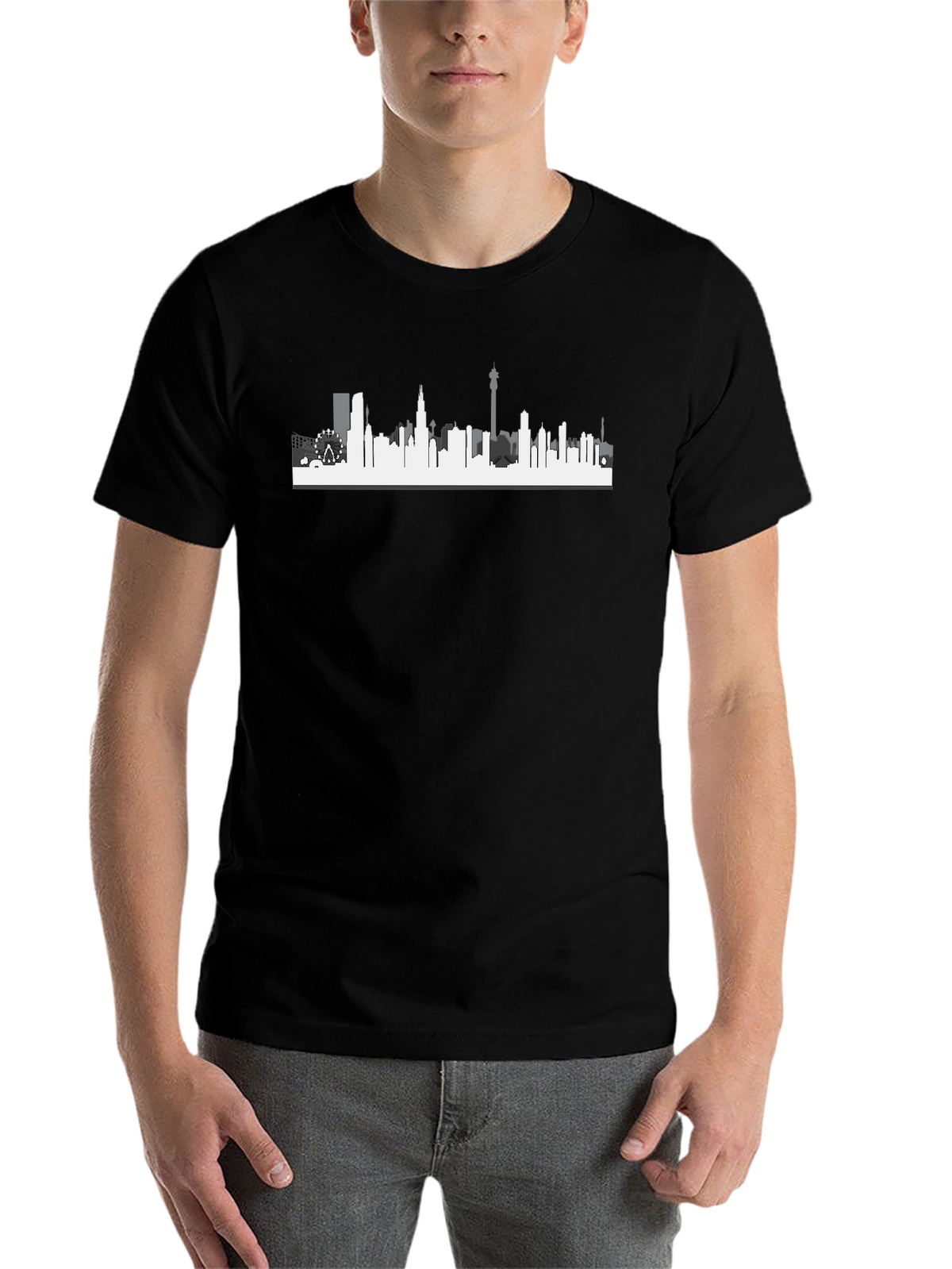 Cityscape Graphic Tee - Modern Skyline T-Shirt