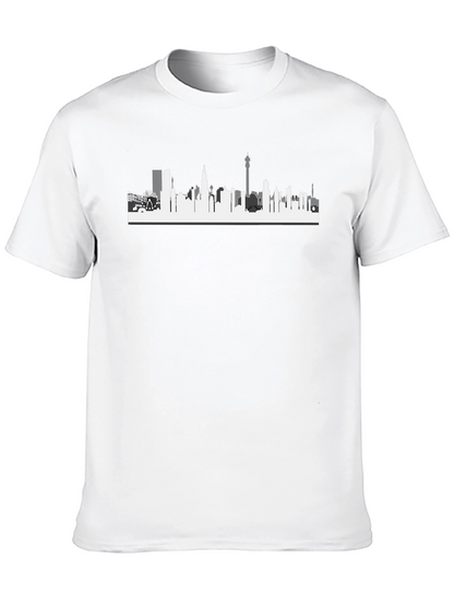 Cityscape Graphic Tee - Modern Skyline T-Shirt