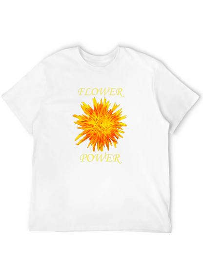 Flower Power Graphic T-Shirt - Black