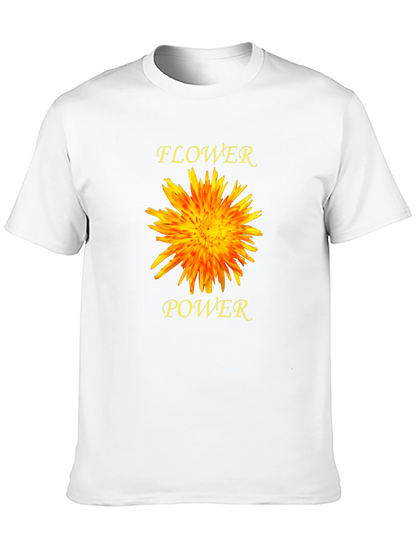 Flower Power Graphic T-Shirt - Black