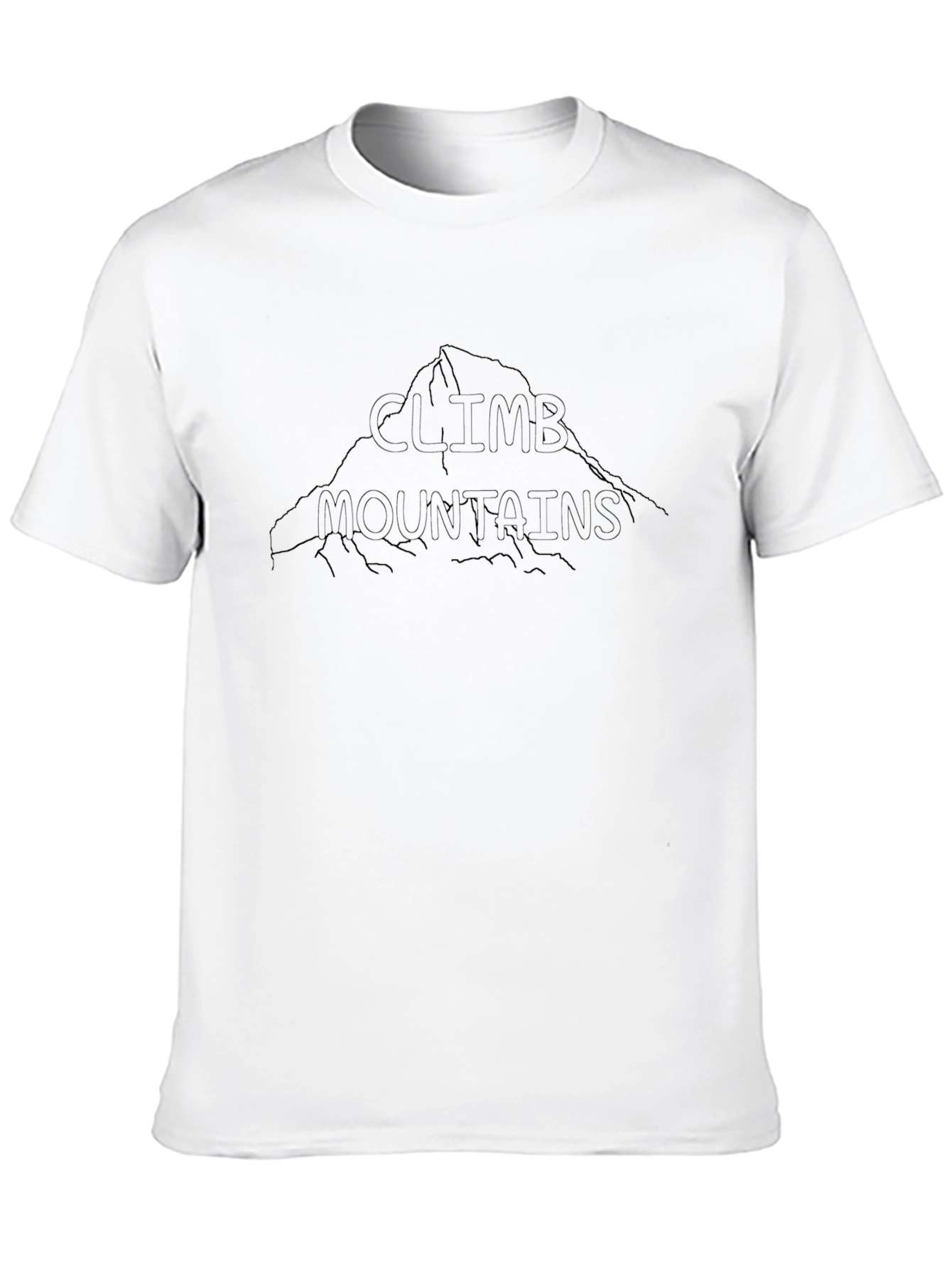 Climb Mountains Black Graphic Tee