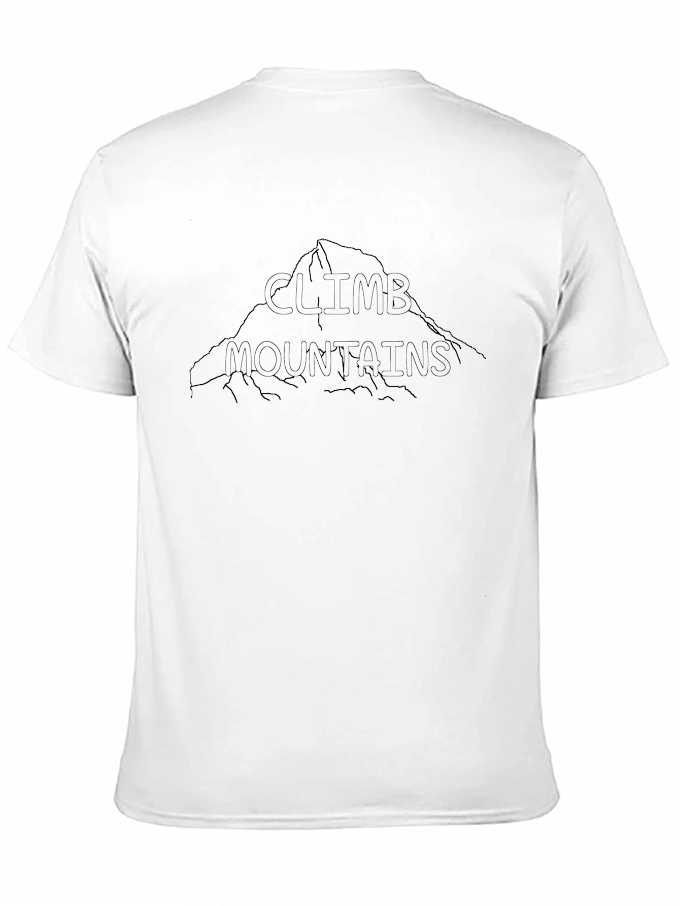 Climb Mountains Black Graphic Tee