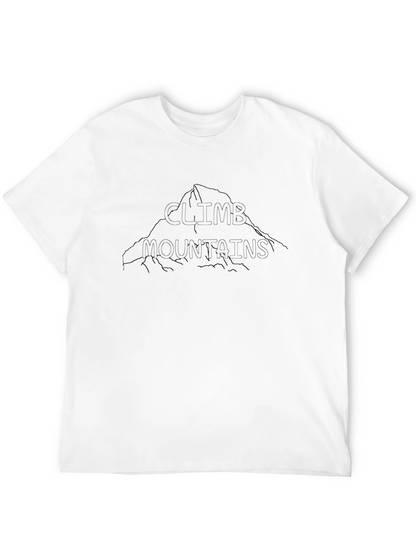 Climb Mountains Black Graphic Tee