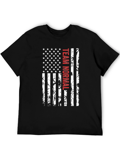 Team Normal American Flag Graphic Tee