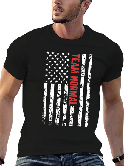 Team Normal American Flag Graphic Tee