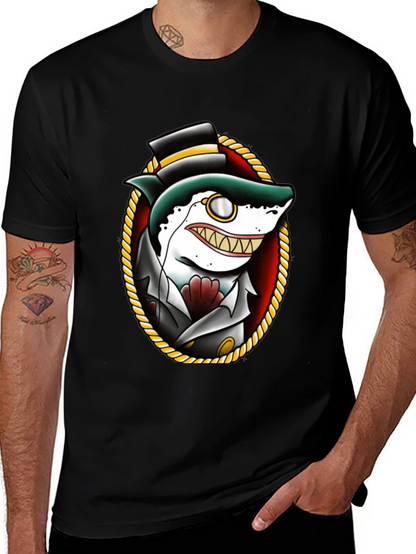 Gentleman Shark Graphic T-Shirt