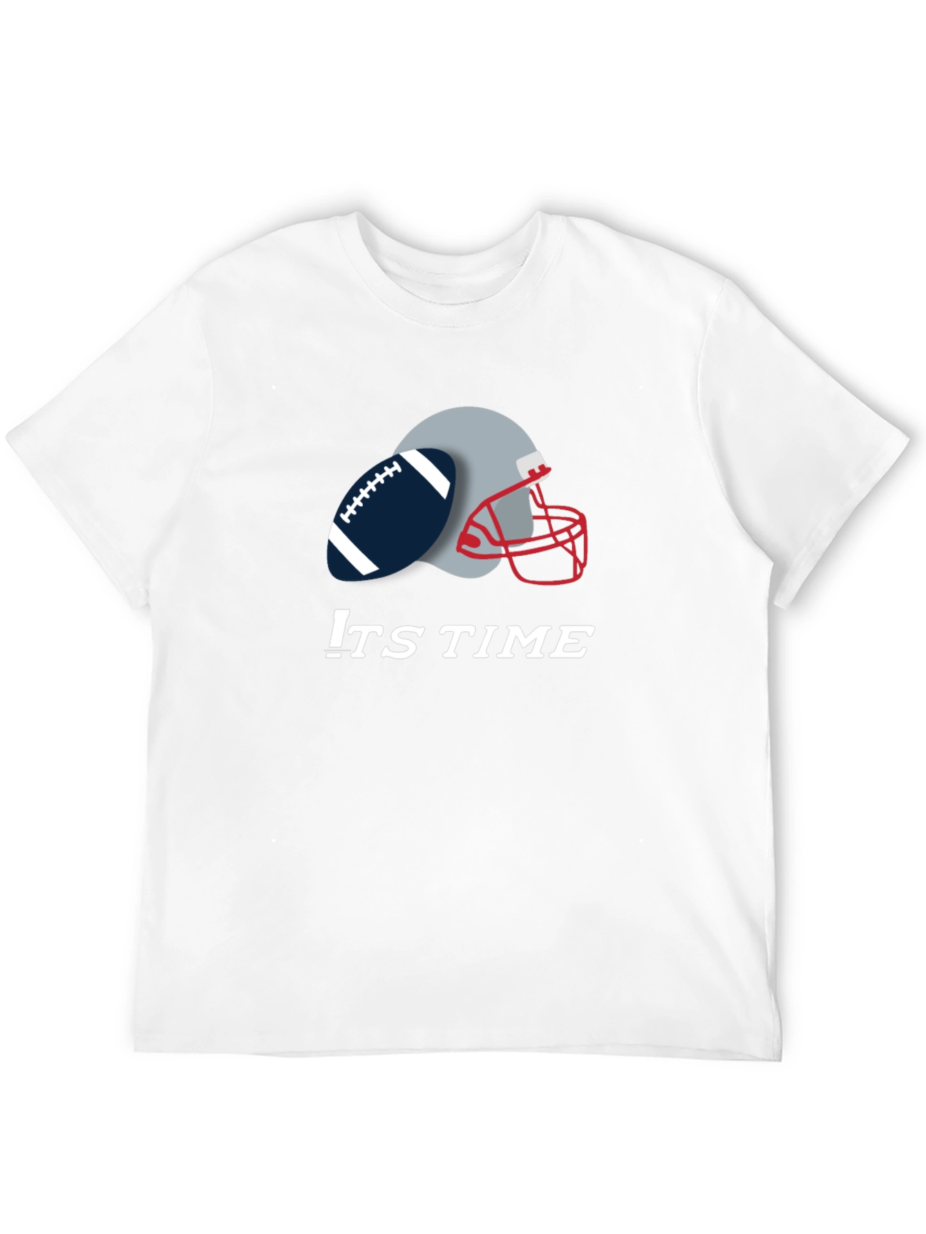Its Time Football Graphic Tee - Black