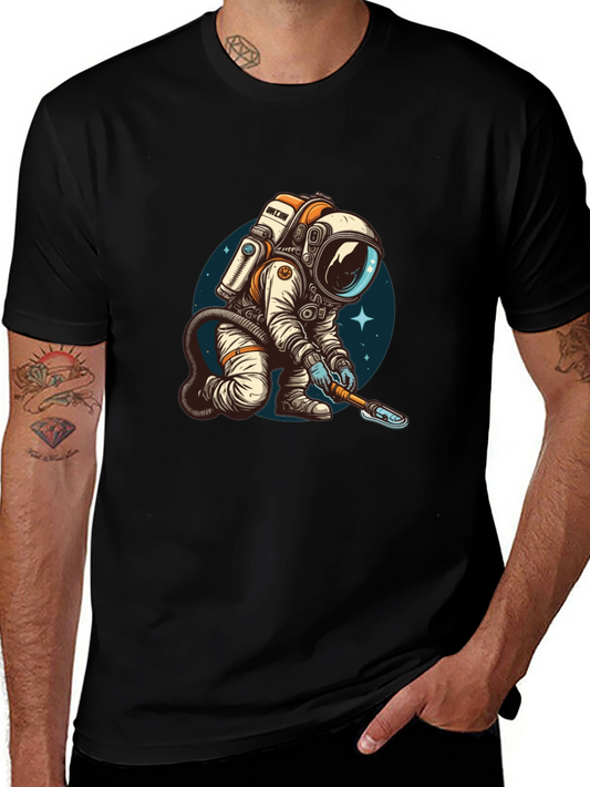 Astronaut Digging T-Shirt - Cool Space Design!
