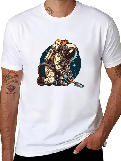 Astronaut Digging T-Shirt - Cool Space Design!