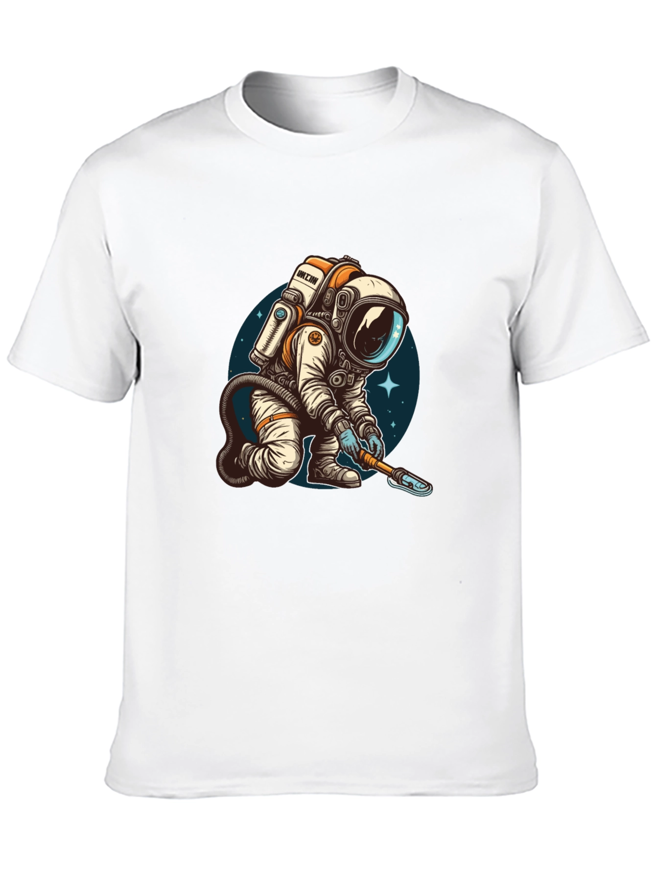 Astronaut Digging T-Shirt - Cool Space Design!