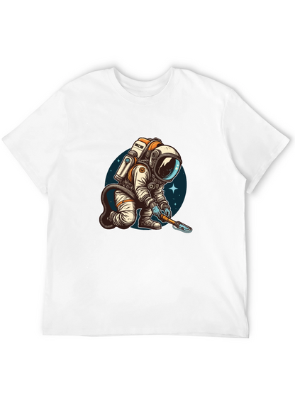Astronaut Digging T-Shirt - Cool Space Design!