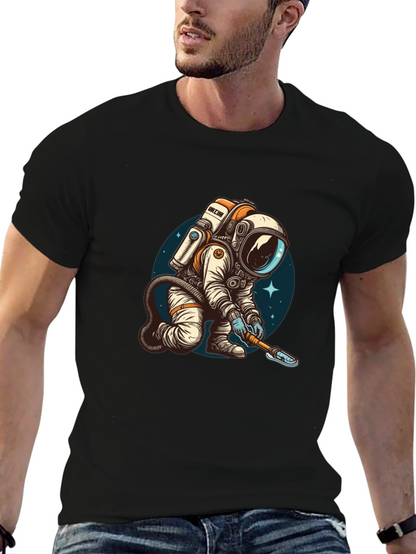 Astronaut Digging T-Shirt - Cool Space Design!