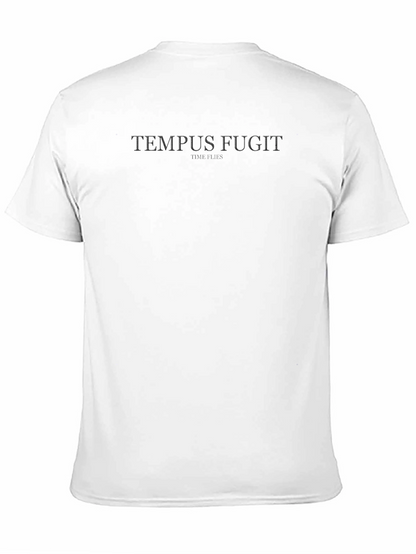 Tempus Fugit Black T-Shirt - Time Flies