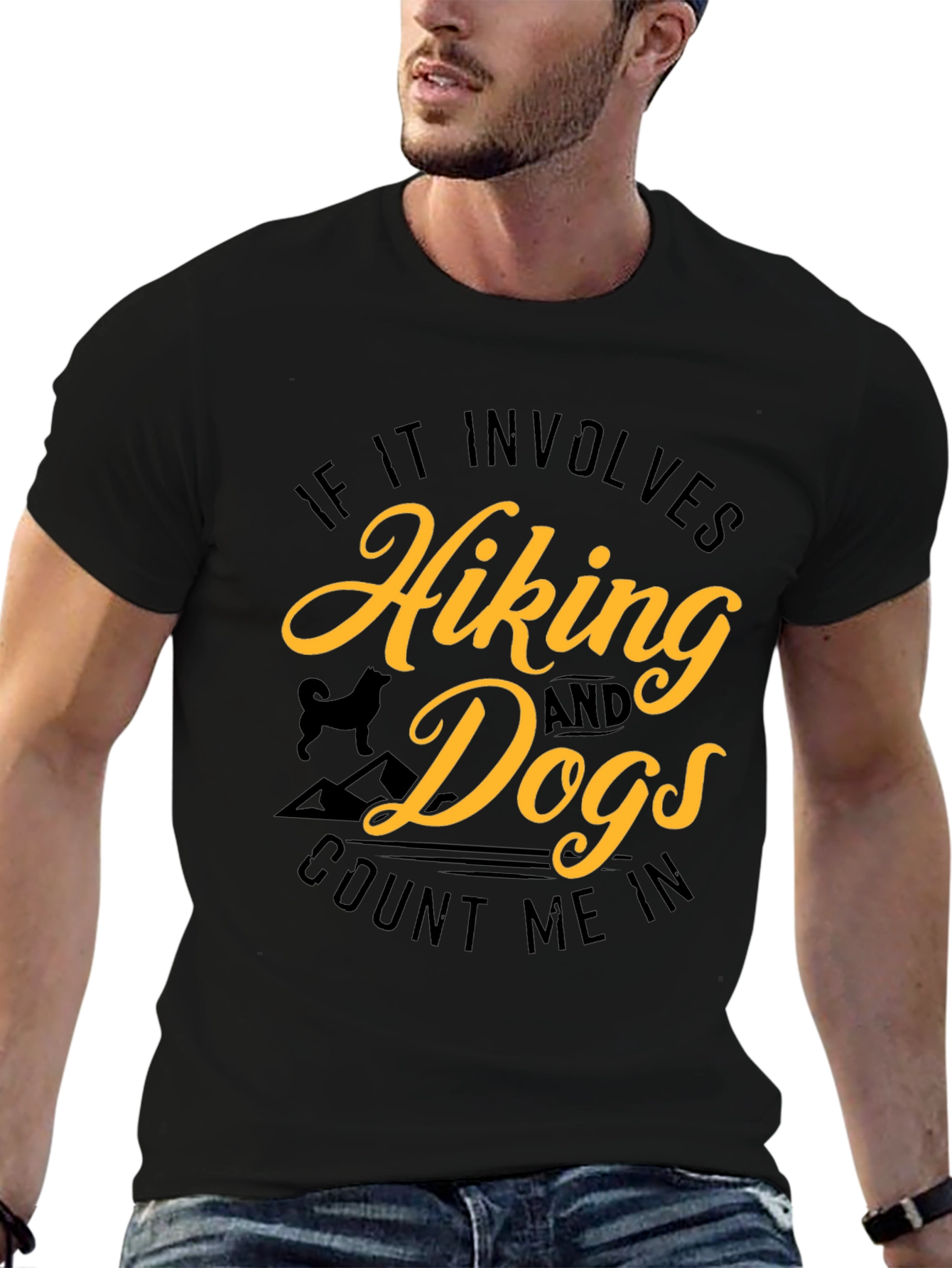 Hiking and Dogs Graphic Tee