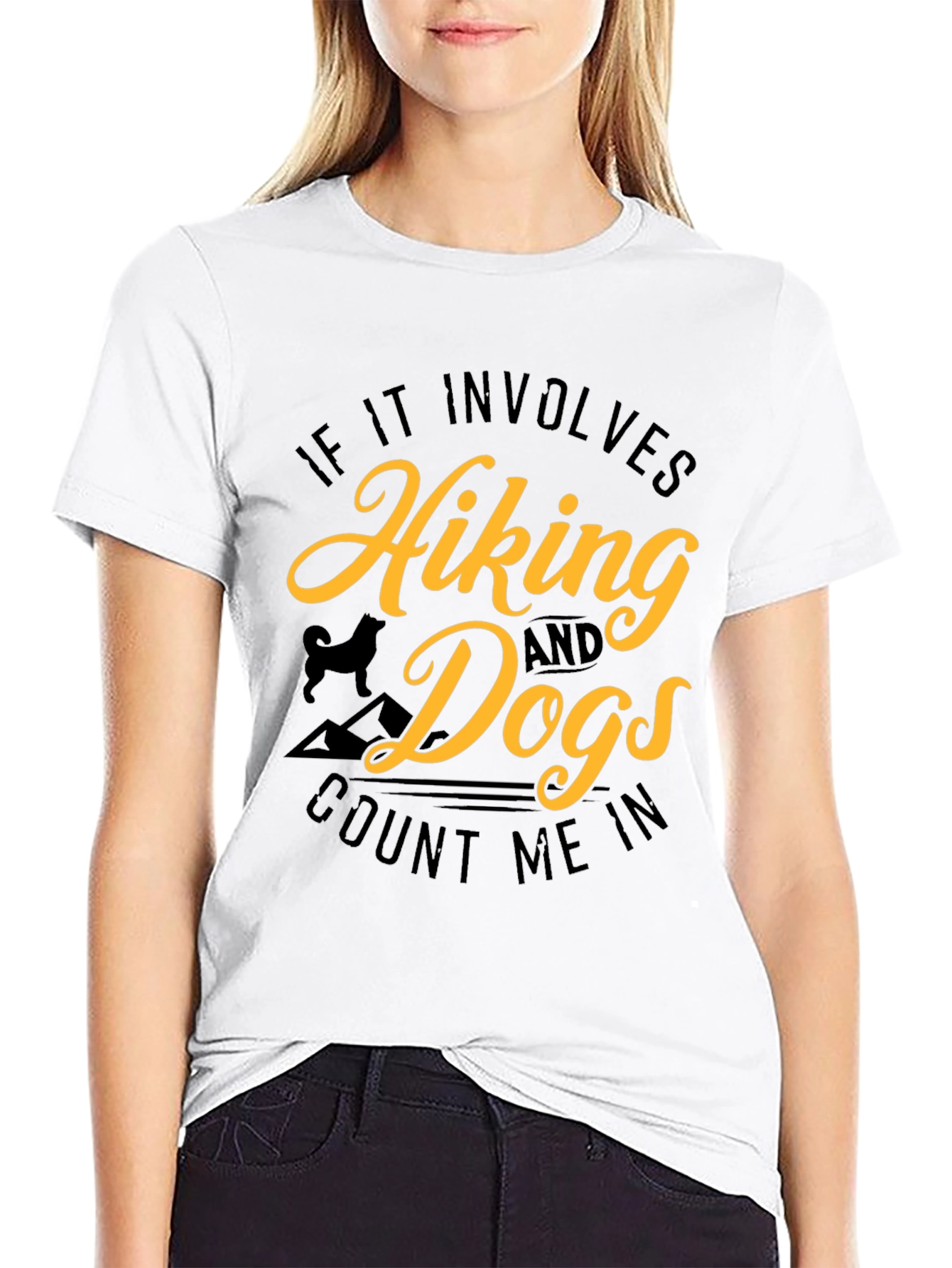 Hiking and Dogs Graphic Tee