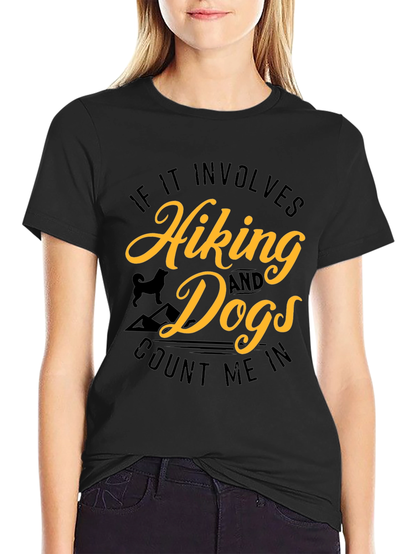 Hiking and Dogs Graphic Tee