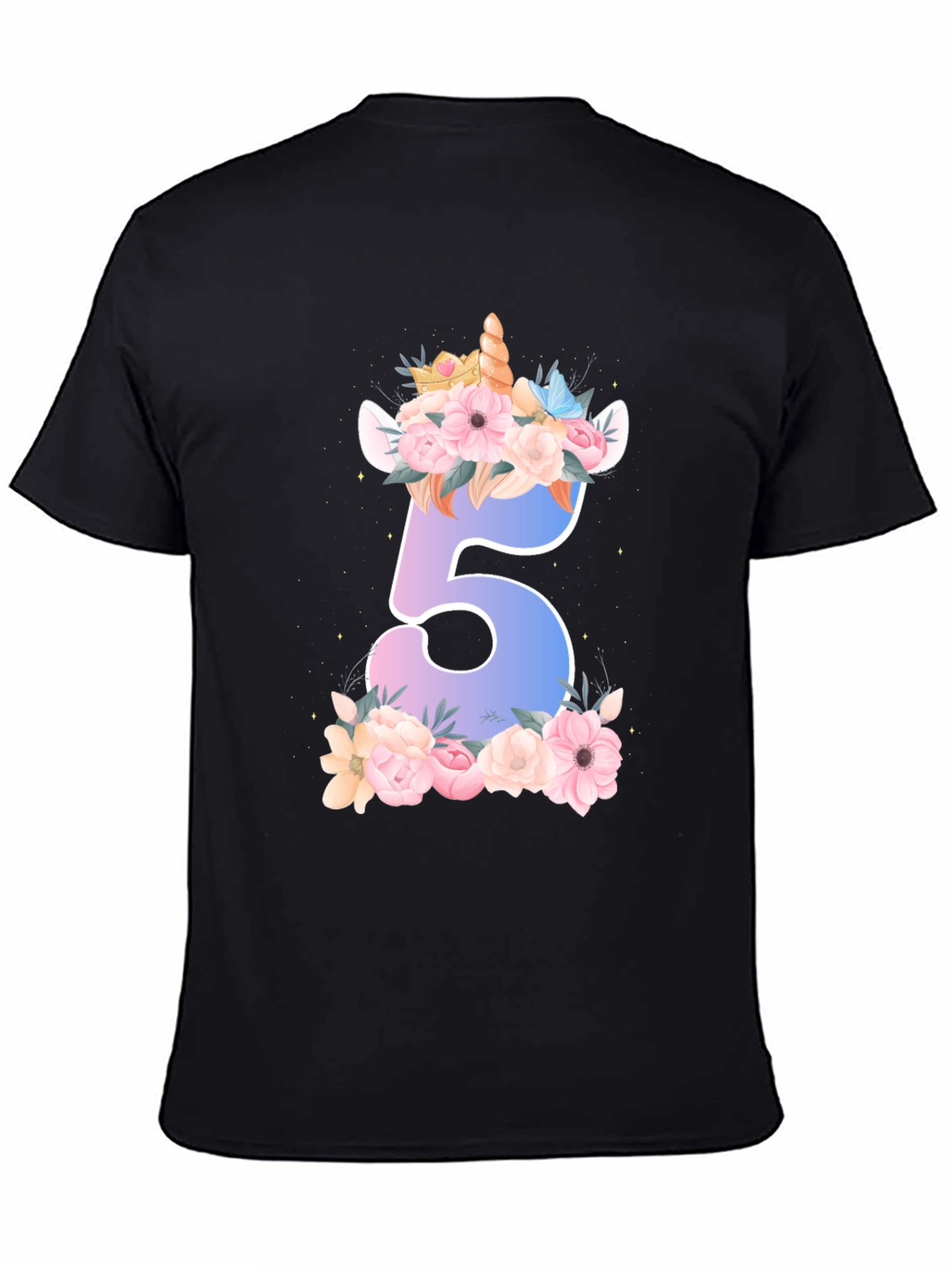Unicorn Number 5 Birthday Shirt