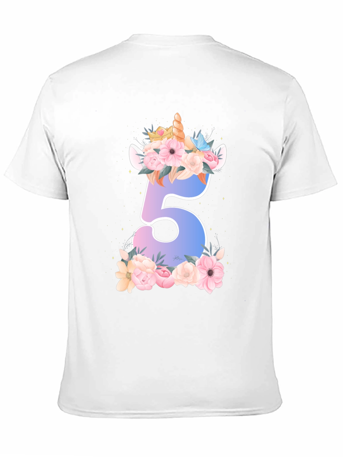 Unicorn Number 5 Birthday Shirt