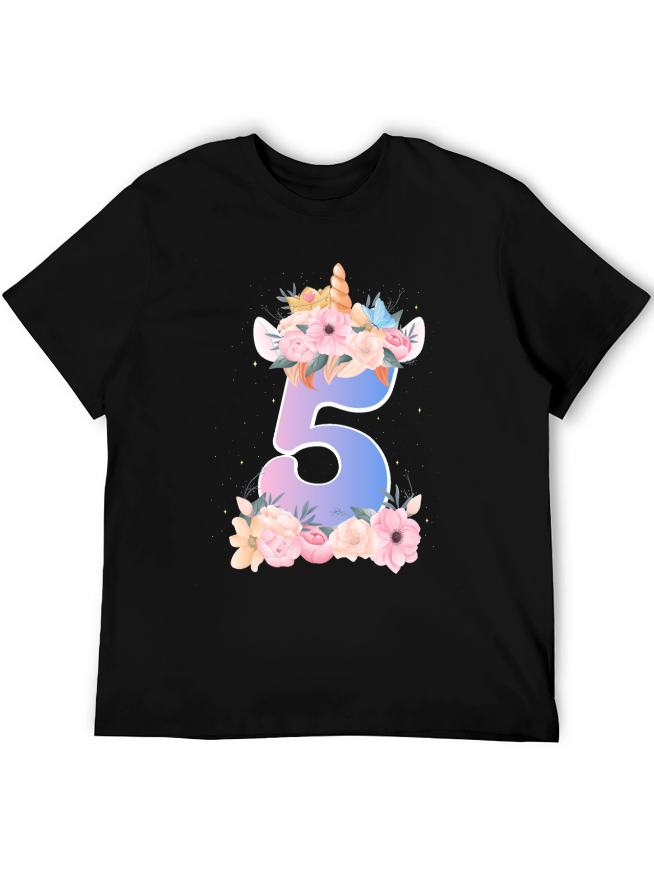 Unicorn Number 5 Birthday Shirt