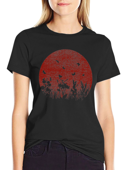 Red Moon Butterfly T-Shirt