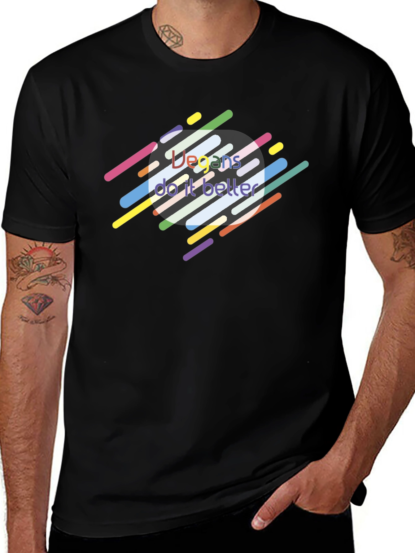 Vegans Do It Better Black Graphic Tee