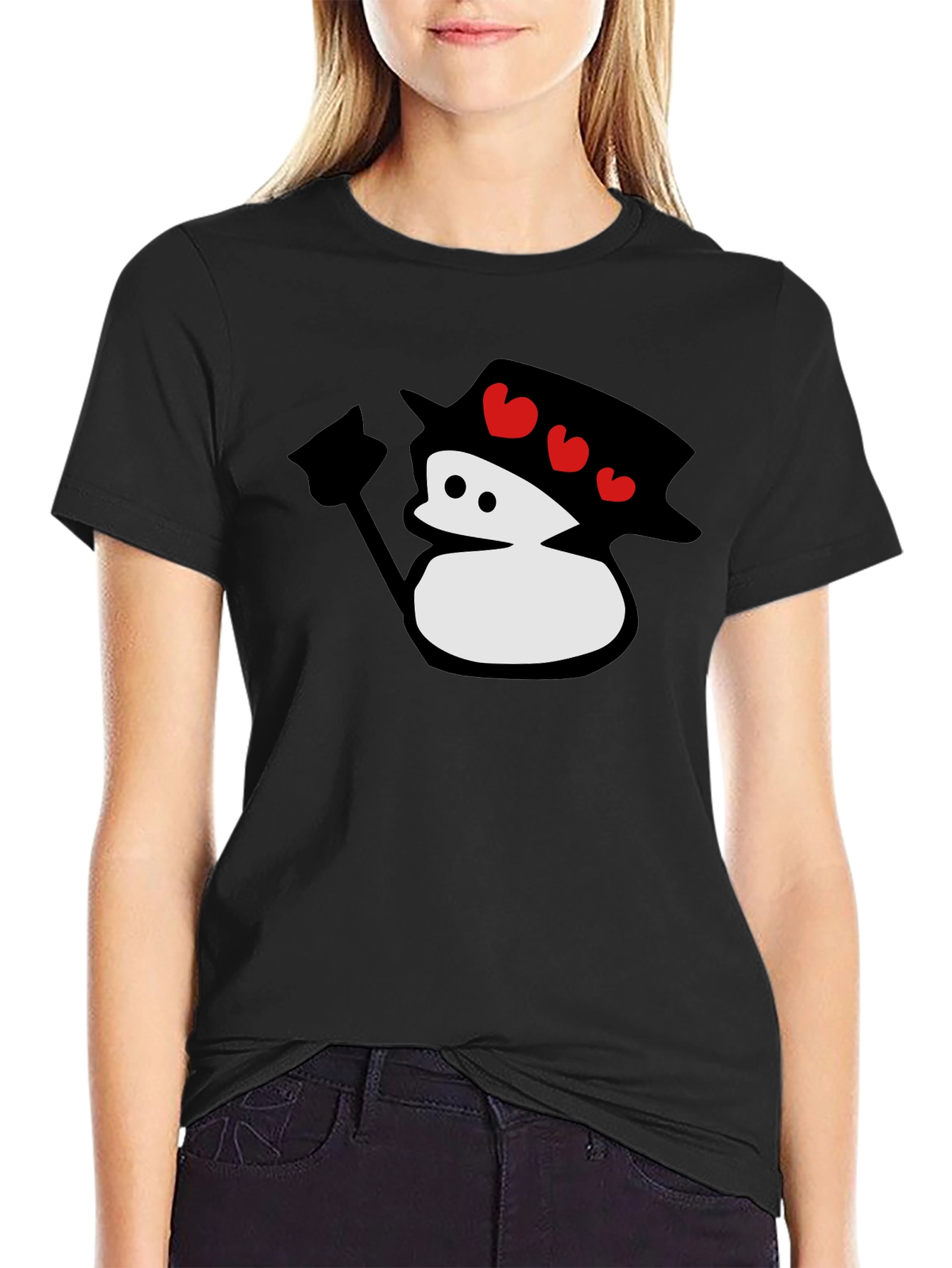 Cute Cartoon Snowman T-Shirt
