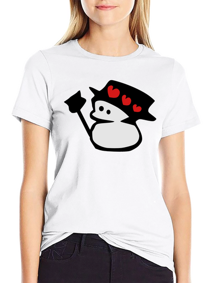 Cute Cartoon Snowman T-Shirt