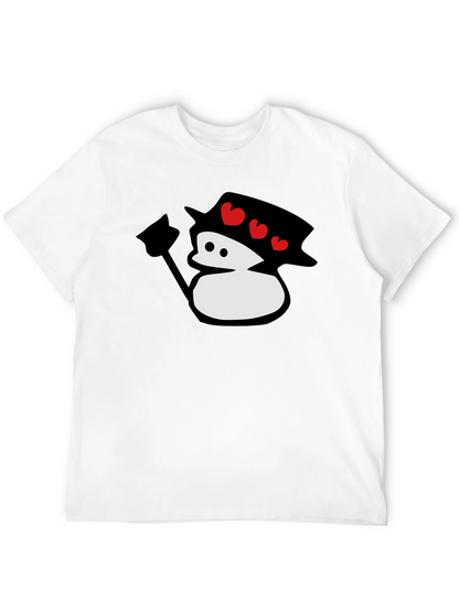 Cute Cartoon Snowman T-Shirt