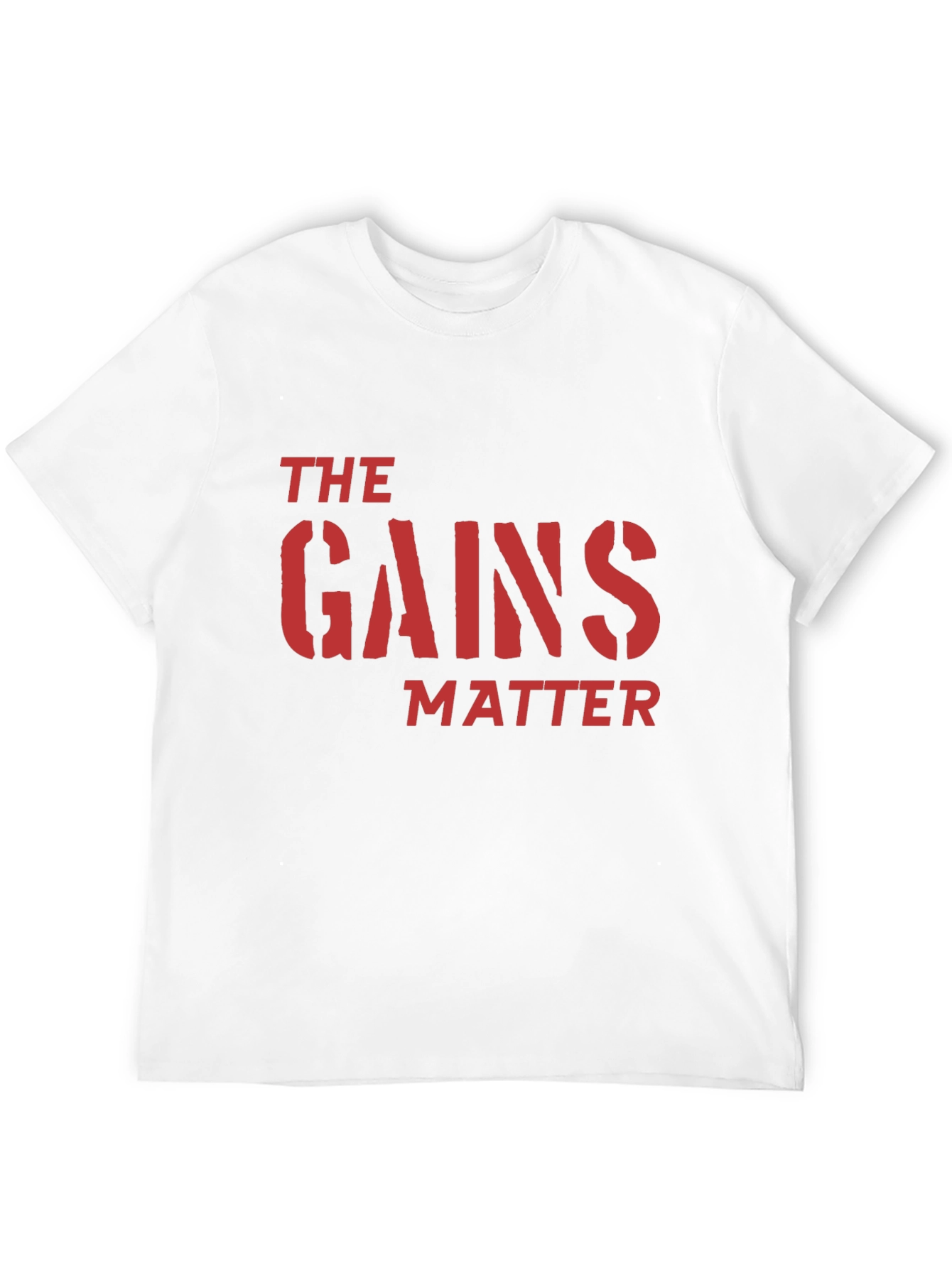 The Gains Matter Black T-Shirt